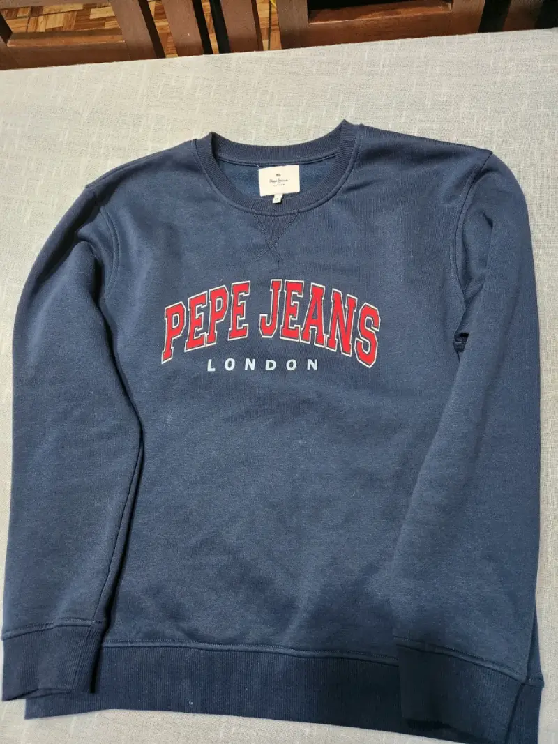 Polerón Pepe Jeans azul marino talla 16 - 1