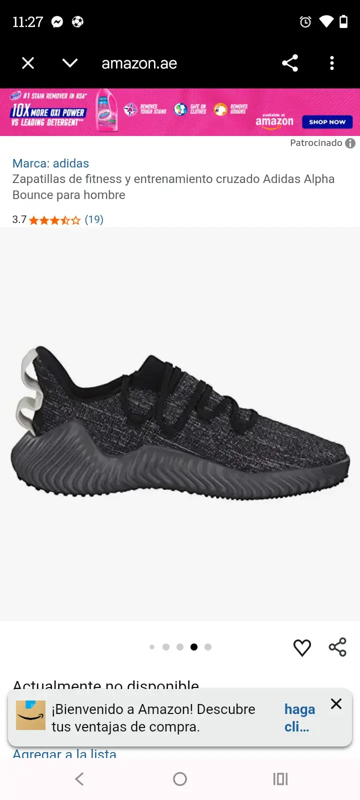 Zapatillas Adidas Alpha Bounce negras para hombre - 3