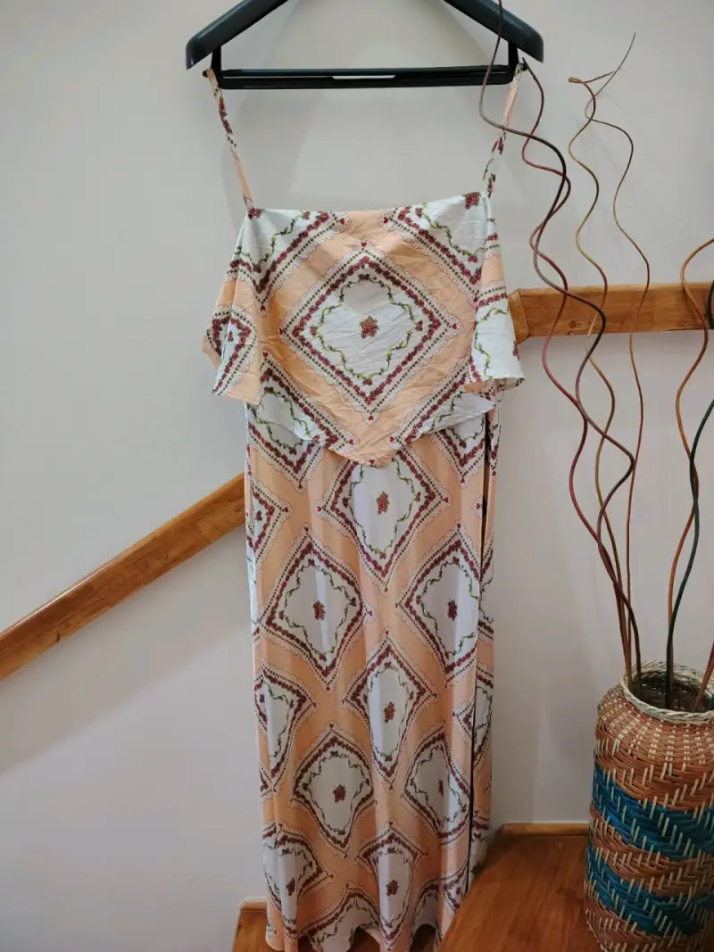 Vestido largo estampado bohemio