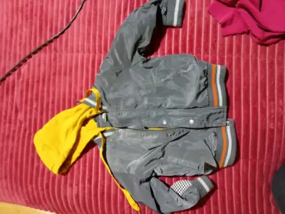 Chaqueta cortaviento infantil tricolor - miniatura 4