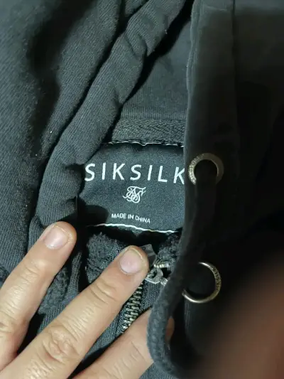 Polerón negro SikSilk con cierre - miniatura 1