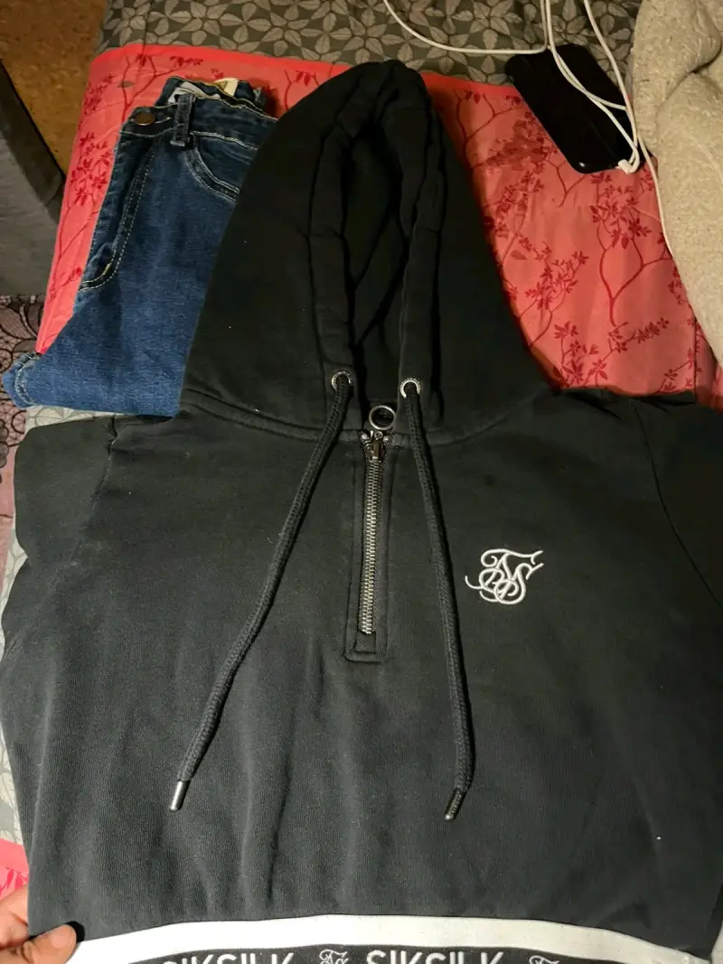 Polerón negro SikSilk con cierre - 5