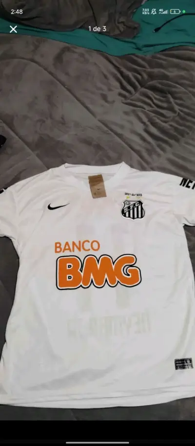 Camiseta Santos FC Nike blanca original - miniatura 1