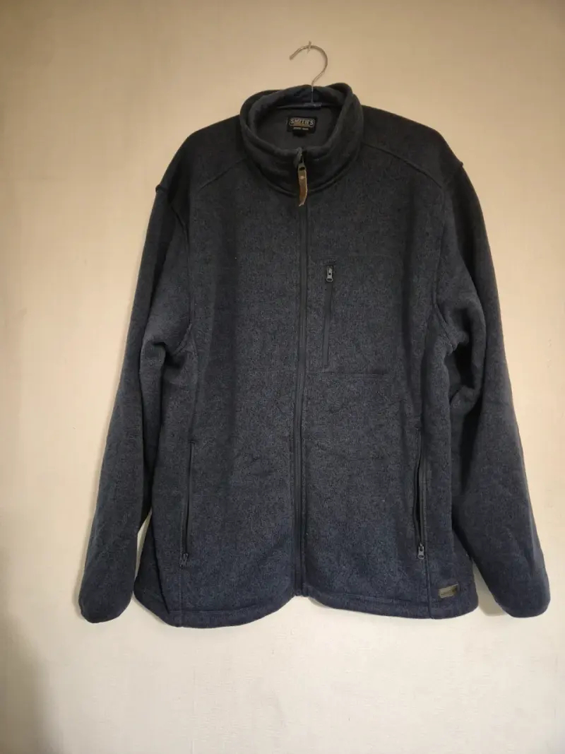 Chaqueta polar gris Smith's con cierre - 1
