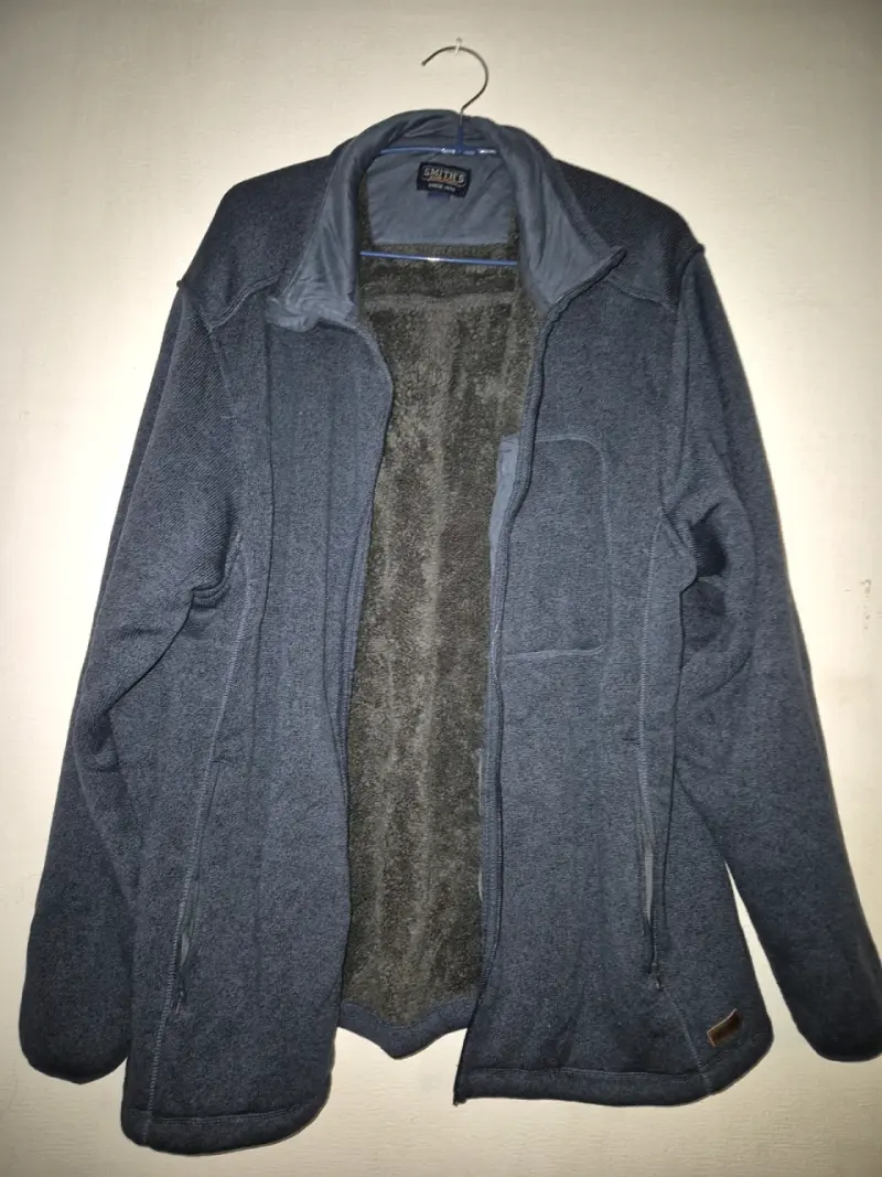 Chaqueta polar gris Smith's con cierre - 2