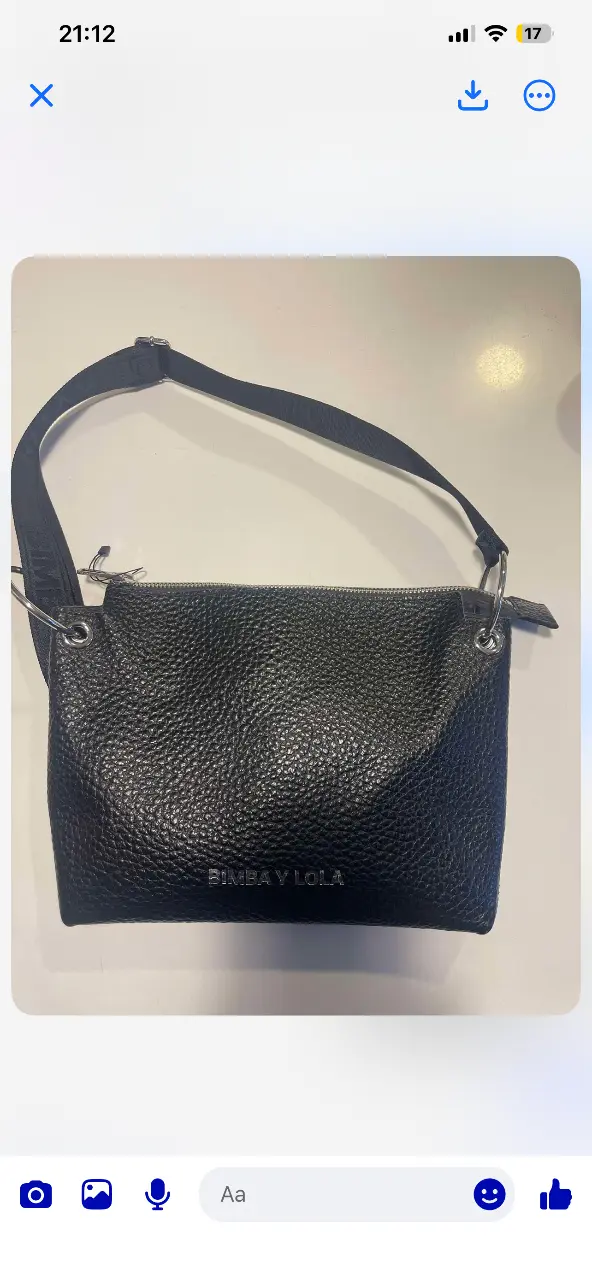 Bolso negro Bimba y Lola de cuero - 1