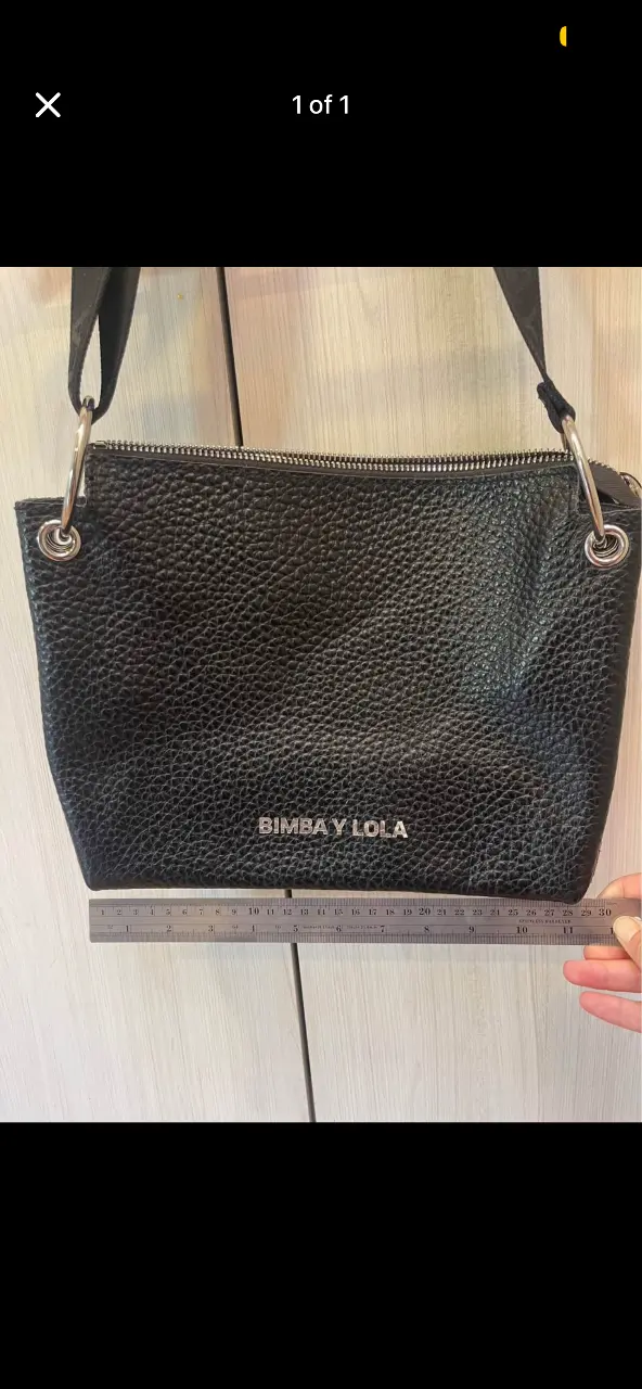 Bolso negro Bimba y Lola de cuero - 3