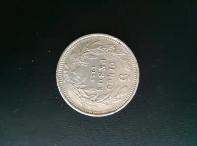 Moneda antigua de Chile 1927 - miniatura 2