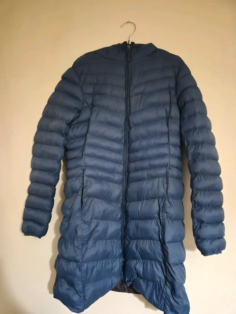 Chaqueta larga de plumas mujer - 1