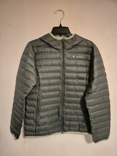 Chaqueta Columbia acolchada gris para invierno - miniatura 1