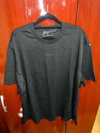 Polera negra SikSilk de algodón - miniatura 1