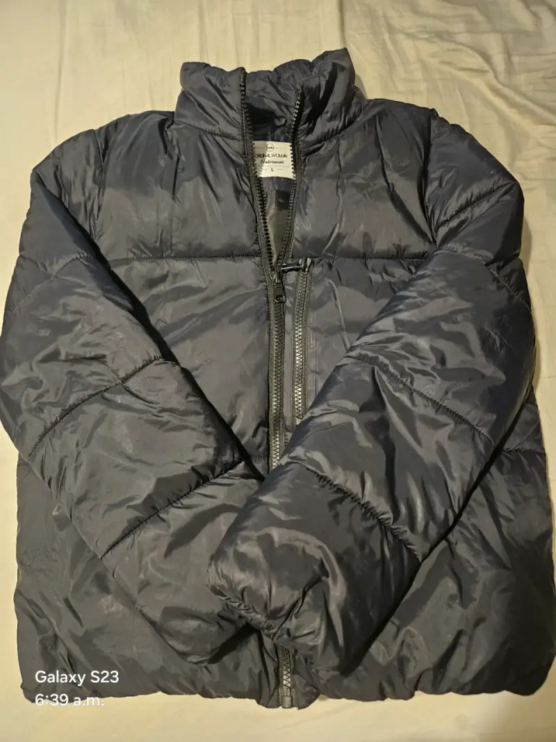 Chaqueta acolchada negra talla L - 1