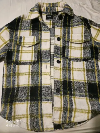 Chaqueta de franela a cuadros Bershka - miniatura 2