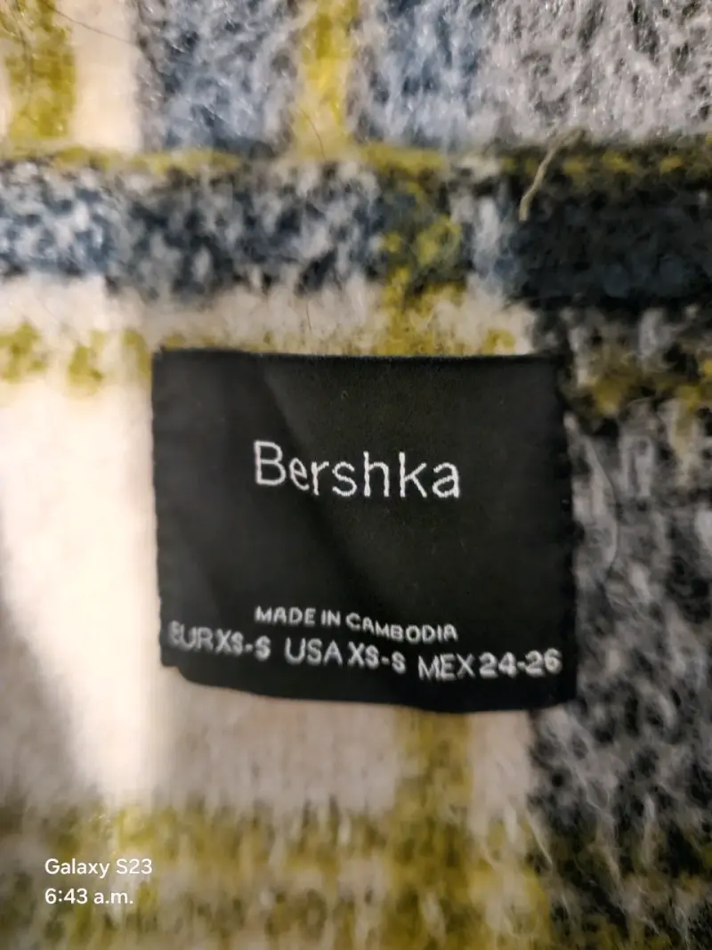 Chaqueta de franela a cuadros Bershka - 3