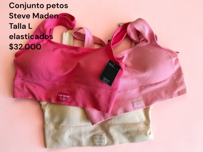 Conjunto de petos Steve Madden elásticos