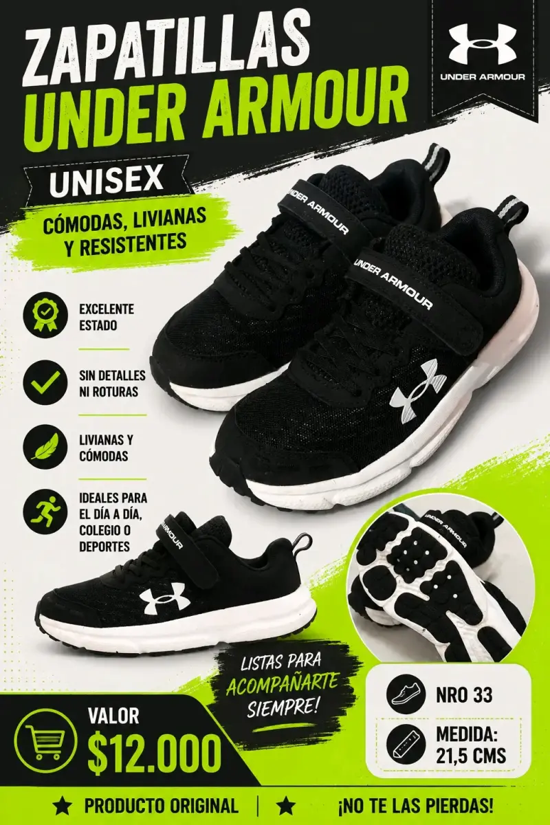 Zapatillas Deportivas Under Armour NRO 33 - 6