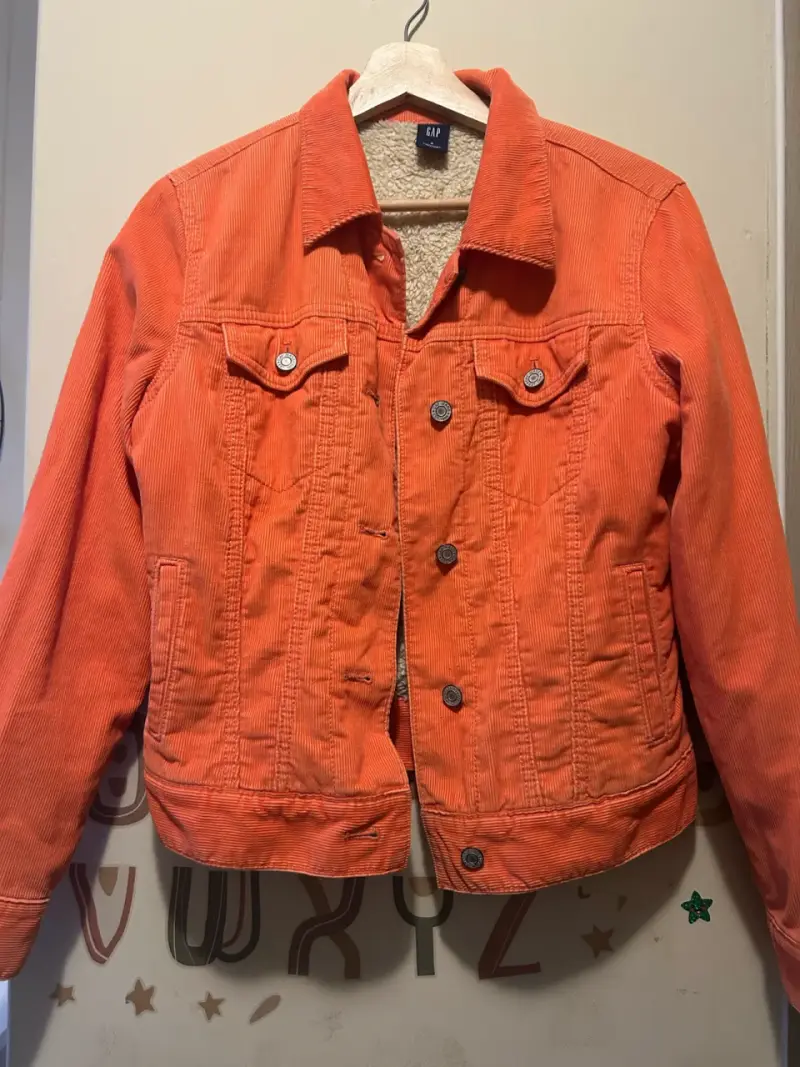 Chaqueta de pana naranja GAP para mujer - 1