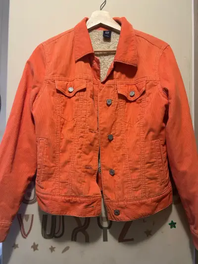 Chaqueta de pana naranja GAP para mujer - miniatura 1
