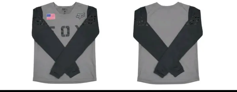 Polera deportiva FOX manga larga gris - 2