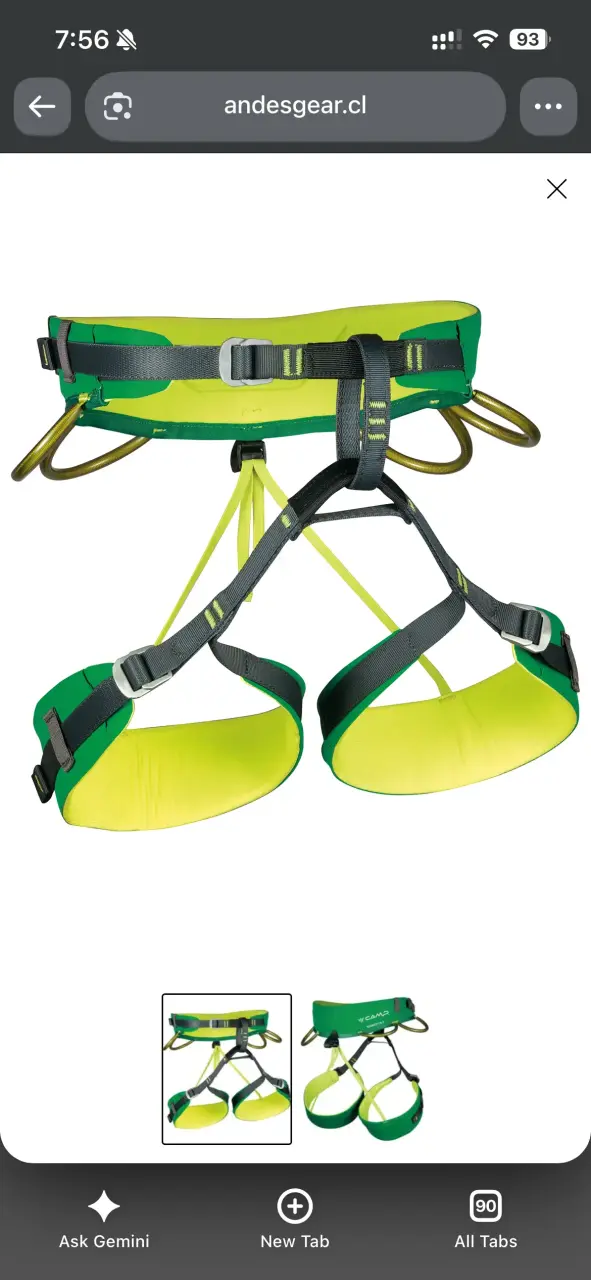 Arnés de escalada CAMP Energy CR 3 verde - 2
