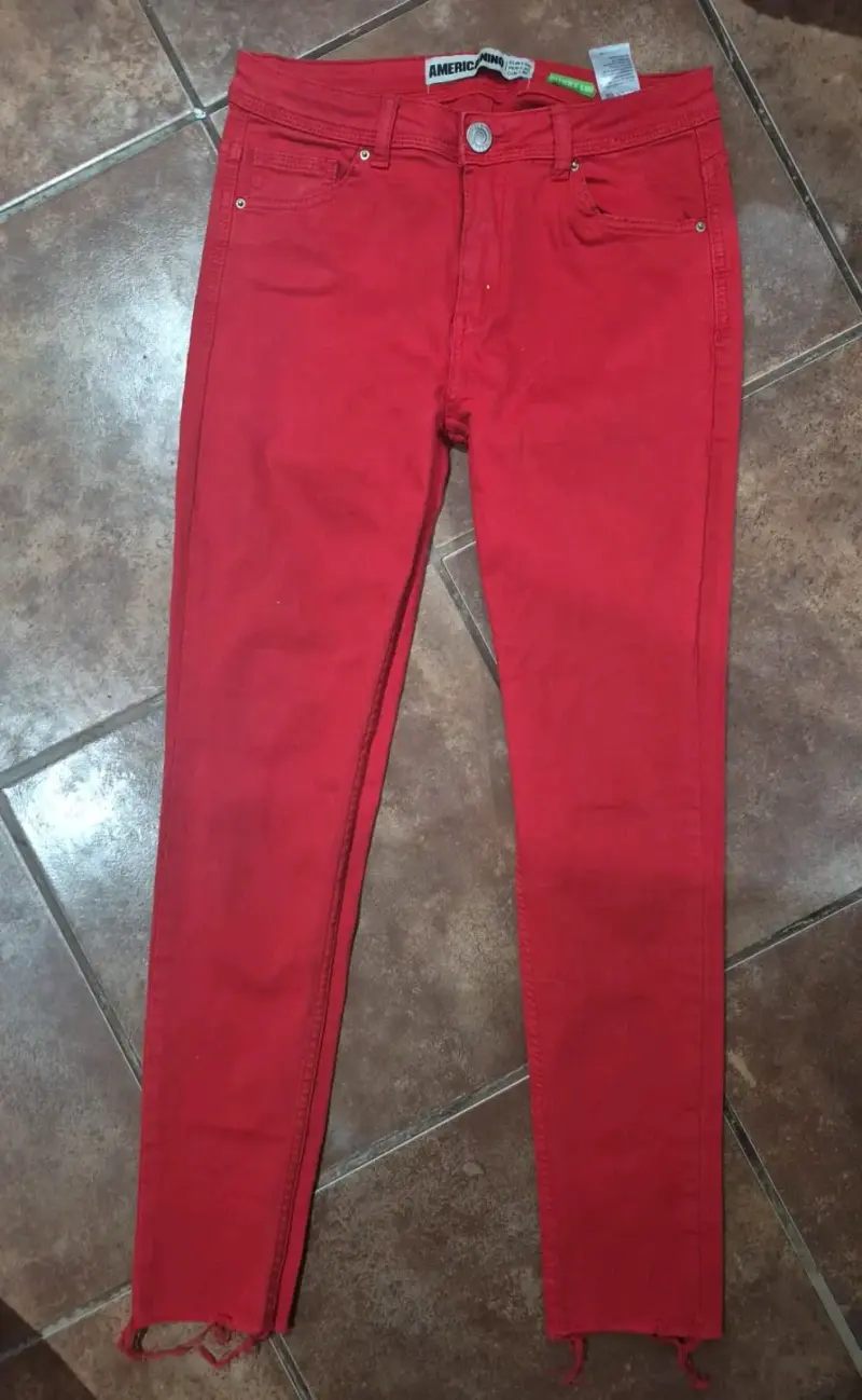 Jeans rojos Americanino para mujer