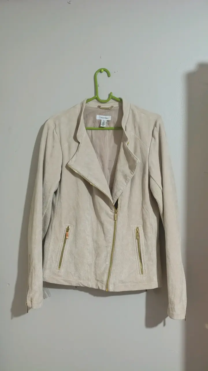 Chaqueta Calvin Klein beige elegante - 2