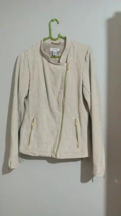 Chaqueta Calvin Klein beige elegante - miniatura 3