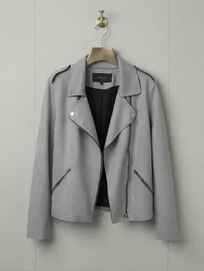Chaqueta biker gris marca Marquis - miniatura 1