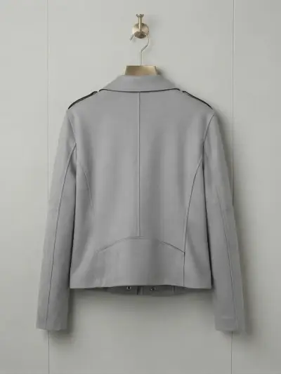 Chaqueta biker gris marca Marquis - miniatura 2