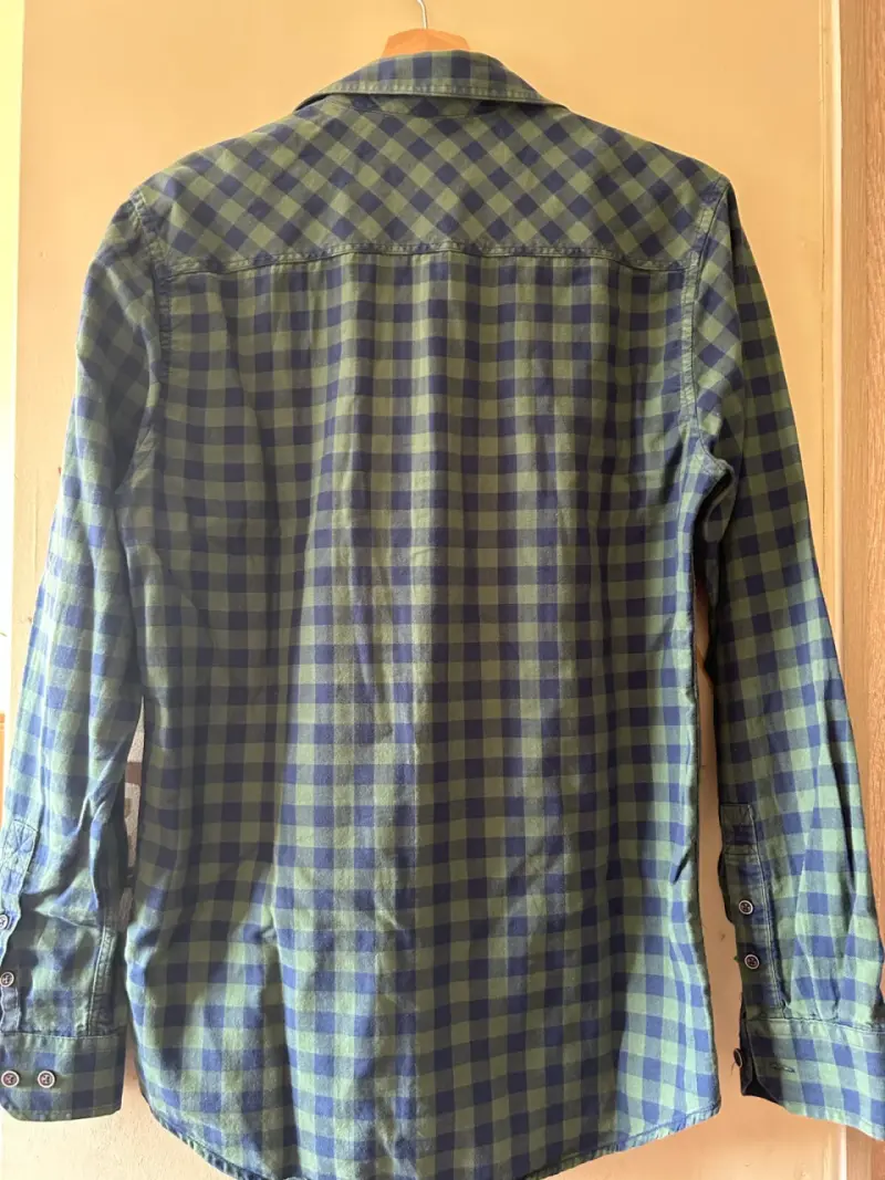 Camisa a cuadros Ferouch Jeans verde y azul - 2