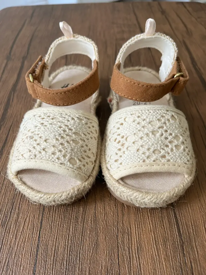 Sandalias de bebé H&M crochet beige - 2
