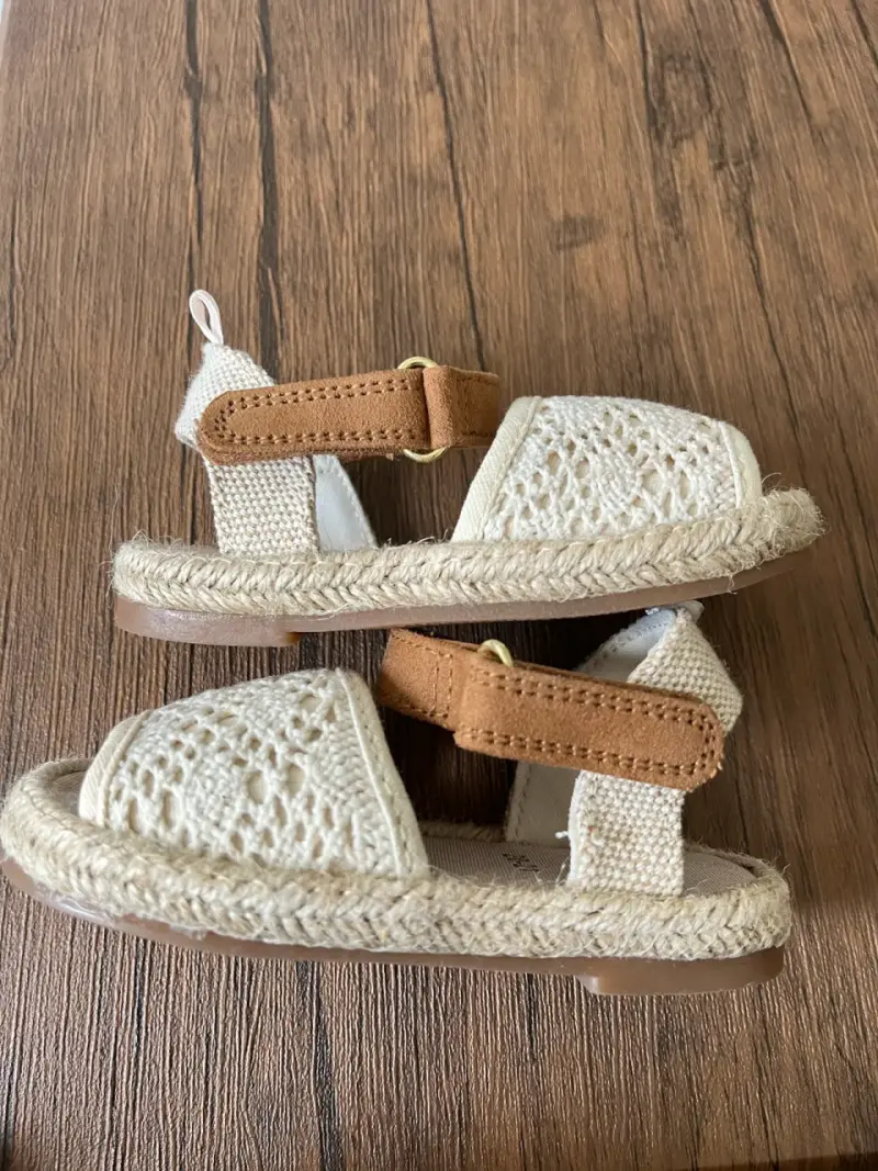 Sandalias de bebé H&M crochet beige - 5