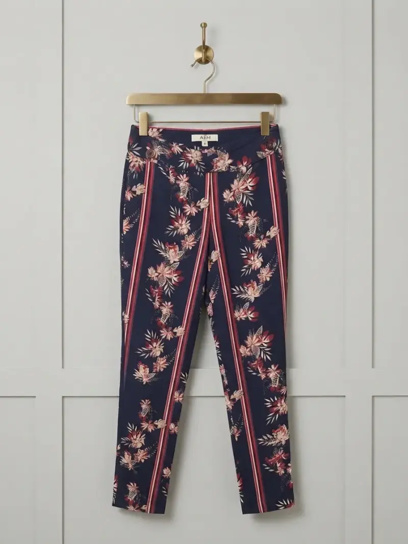 Pantalones florales azul marino marca ASH
