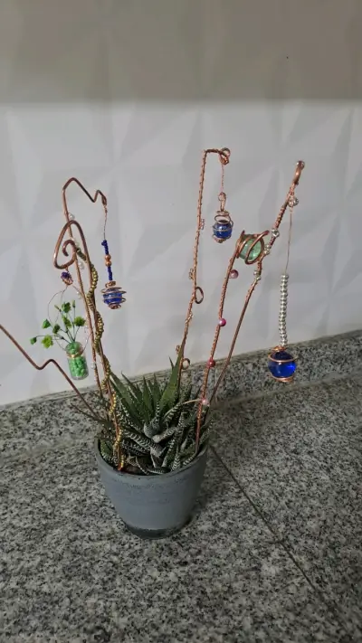 Colgantes de araña con cuentas de colores - miniatura 4