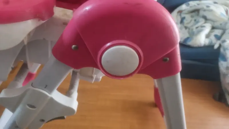 Silla de comer infantil rosada con diseño de animales - 3