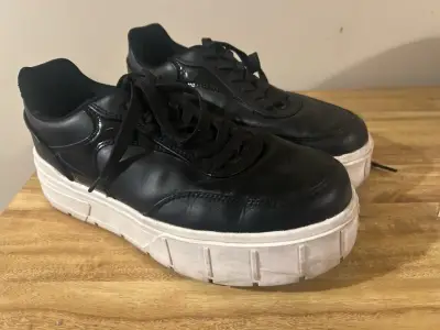 Zapatillas negras bamers - miniatura 1
