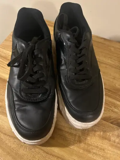 Zapatillas negras bamers - miniatura 2