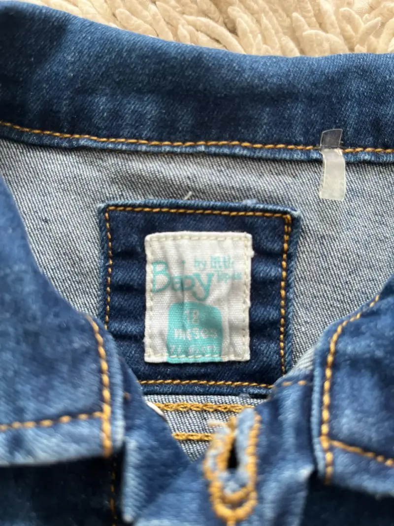 Chaqueta de mezclilla para niña azul - 2