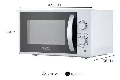 Microondas ursus trotter 700W blanco compacto - 1