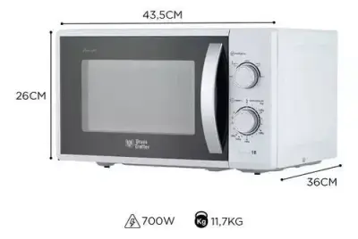 Microondas ursus trotter 700W blanco compacto - miniatura 1