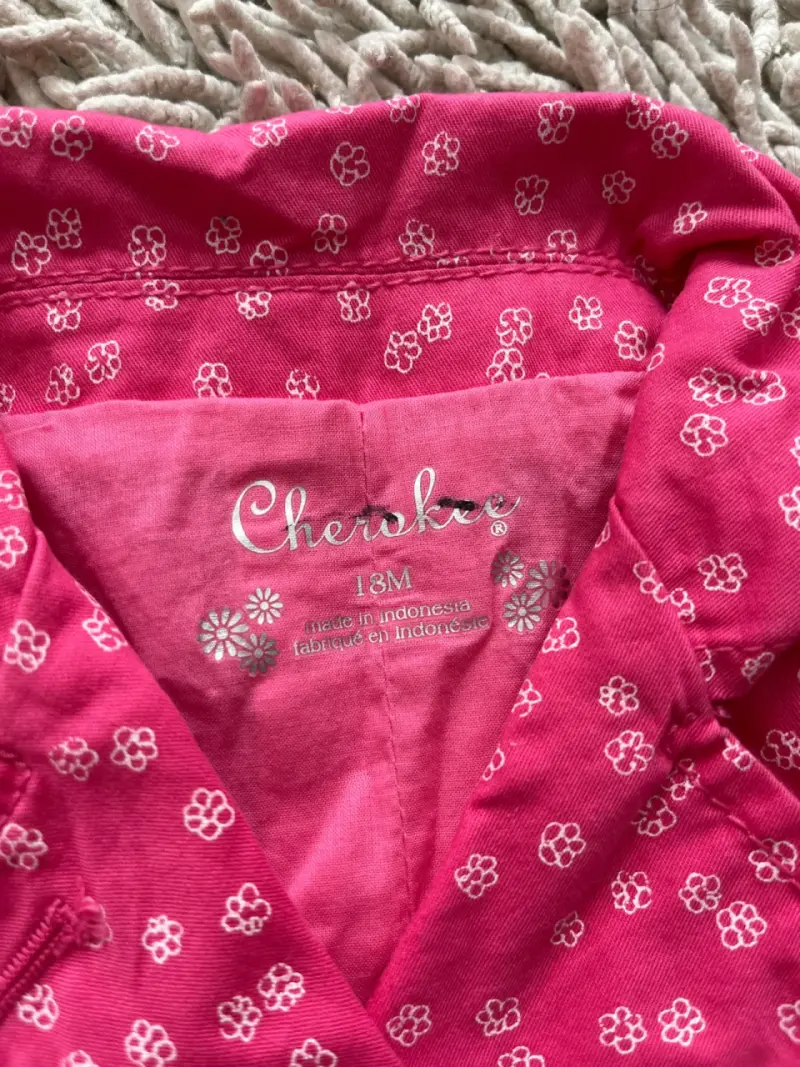 Chaqueta infantil rosa con diseño floral - 4