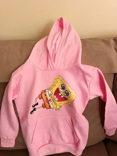 Polerón rosado con capucha de Bob Esponja - miniatura 1