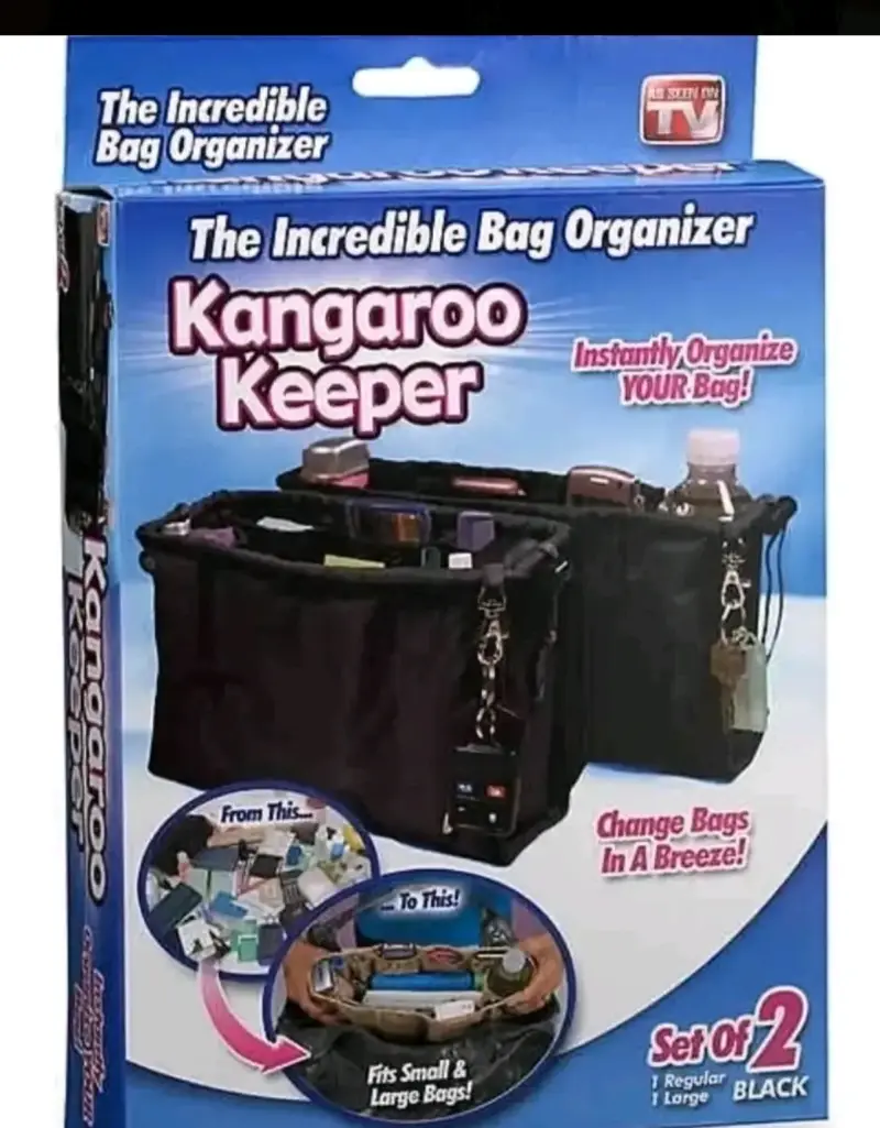 Organizador de Bolsos Kangaroo Keeper Negro - 1