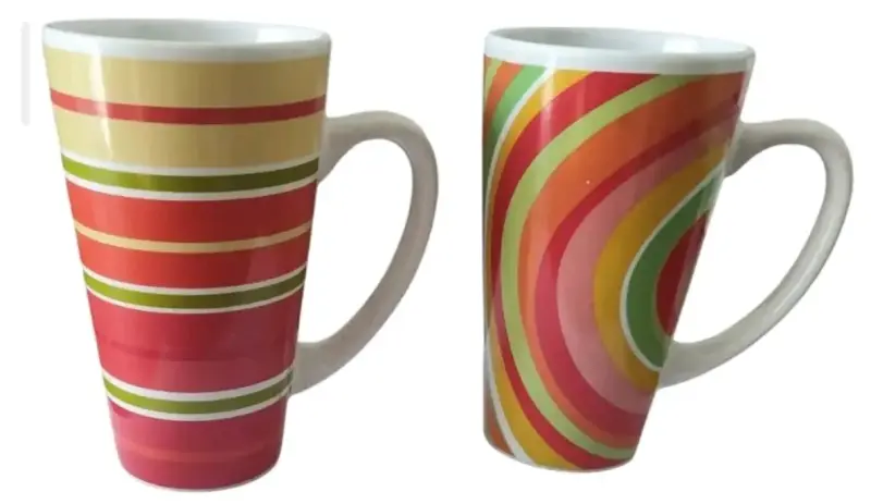 Set de tazas de cerámica coloridas - 4