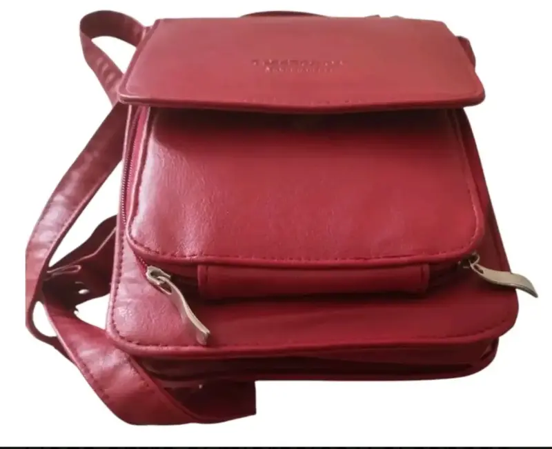 Carteras beige y Roja elegante para mujer - 3