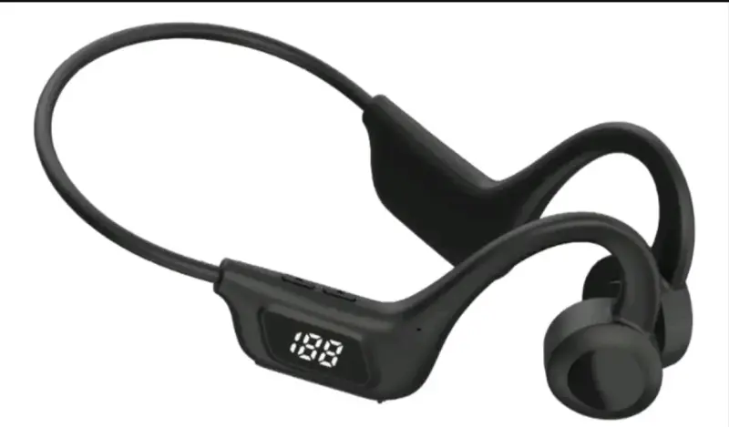 Auriculares deportivos de conducción ósea negros - 1