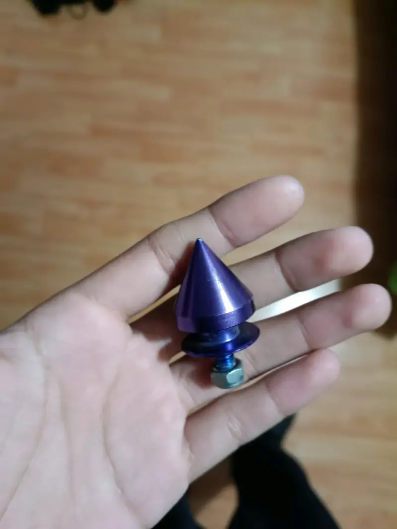 Punta decorativa para moto color morado
