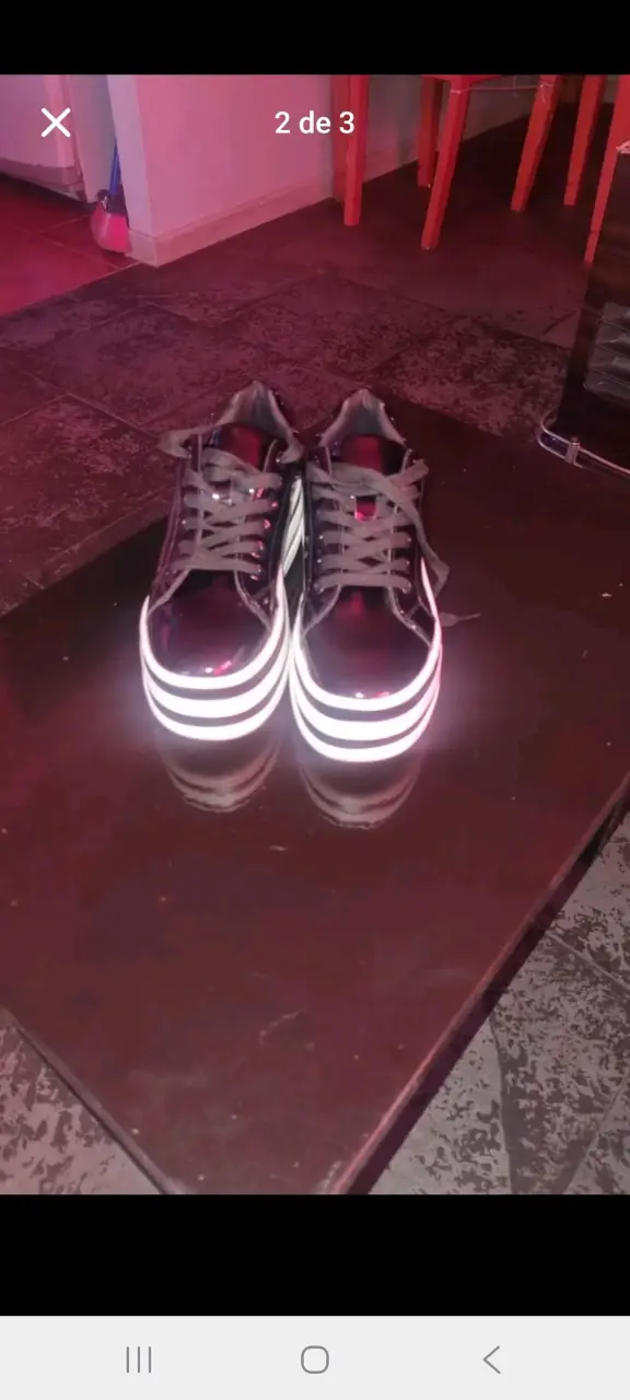 Zapatillas negras con plataforma marca todo piel - 2