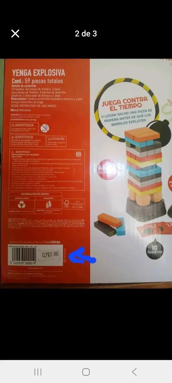 Juego de bloques Yenga Explosiva - 3