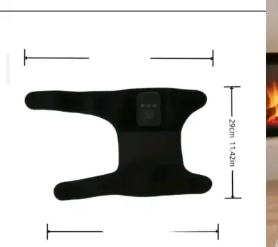 Rodillera térmica eléctrica negra - miniatura 6